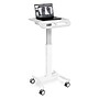 Luxor Vitalize Mobile 4-Wheel Healthcare Laptop Cart, White (MCWS002)~#|#~AA12D456-49A6-495B-8841E93B77FE0538_sc7