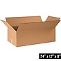 24" x 12" x 8" Shipping Boxes, 32 ECT, Brown, 25/Bundle (BS241208)~#|#~AA15FCD7-7FA8-42BE-933A64B26B074177_sc7