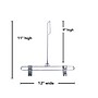 Nahanco 14" Coordinate Hanger, Chrome, 100/Box (DSA9)~#|#~AA1AA933-DD3F-4600-AFDF83D570A370CA_sc7