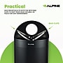Alpine Industries Stainless Steel Trash Can, 12 Gallon, Black (ALP438-12HR-BLK)~#|#~AA1B66F3-7AD0-4F3D-895CC3F6FC64E776_sc7