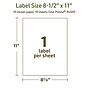 Avery Dissolvable Rectangle Multipurpose Labels, 8.5" x 11", Off-white, 10/Pack (94269)~#|#~AA238E10-F702-4632-990FE1C4119C4DE6_sc7