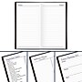 2026 AT-A-GLANCE Fine Diary 3" x 6" Calendar Year Weekly & Monthly Planner, Faux Leather Cover, Black (72-02-05-26)~#|#~AA2869E9-9F5E-4A0C-B1980B3EDC6E4DDF_sc7