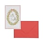 DesignWorks Ink Oval Wreath Holiday Cards, 5 x 7, Assorted Colors, 12 Cards/Box (THC46D-102ST)~#|#~AA2A71EE-7BAB-46B1-8803D94277F15580_sc7