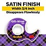 Scotch Gift-Wrap Transparent Tape with Dispenser, 0.75" x 18 yds, 1" Core, 6 Dispensers/Pack (615-SIOC)~#|#~AA2B6567-1061-4E7D-9B62701957368111_sc7
