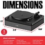 Audiosource AT33 Belt Drive turntable with 2.1 channel 120 watt Bluetooth Speakers, Black Woodgrain (AT3345BW)~#|#~AA2EF61C-4574-4FFC-827527A31D64EFF4_sc7