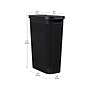 Mind Reader 10.57-Gallon Hamper with Lid, Plastic, Black (40FABHAMP-BLK)~#|#~AA30C4F6-F568-4DAE-AF642E4167C585E3_sc7