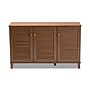 Baxton Studio Coolidge 8-Shelf Shoe Cabinet, Walnut (156-9390-HiT)~#|#~AA315FEC-AE39-44CA-9578BBDC67E9B9F1_sc7