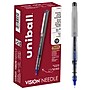 uni-ball Vision Needle Rollerball Pens, Fine Point, 0.7mm, Blue Ink, Dozen (1734904)~#|#~AA321E86-7B65-42E0-A5BB526715D6B951_sc7