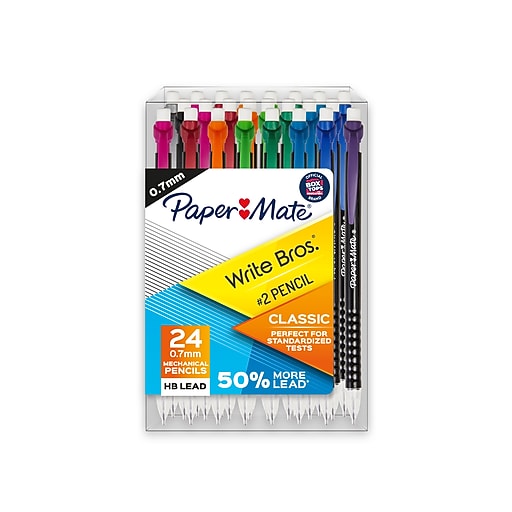 Paper Mate Write Bros. Classic Mechanical Pencil, 0.7mm, 2 Hard Lead