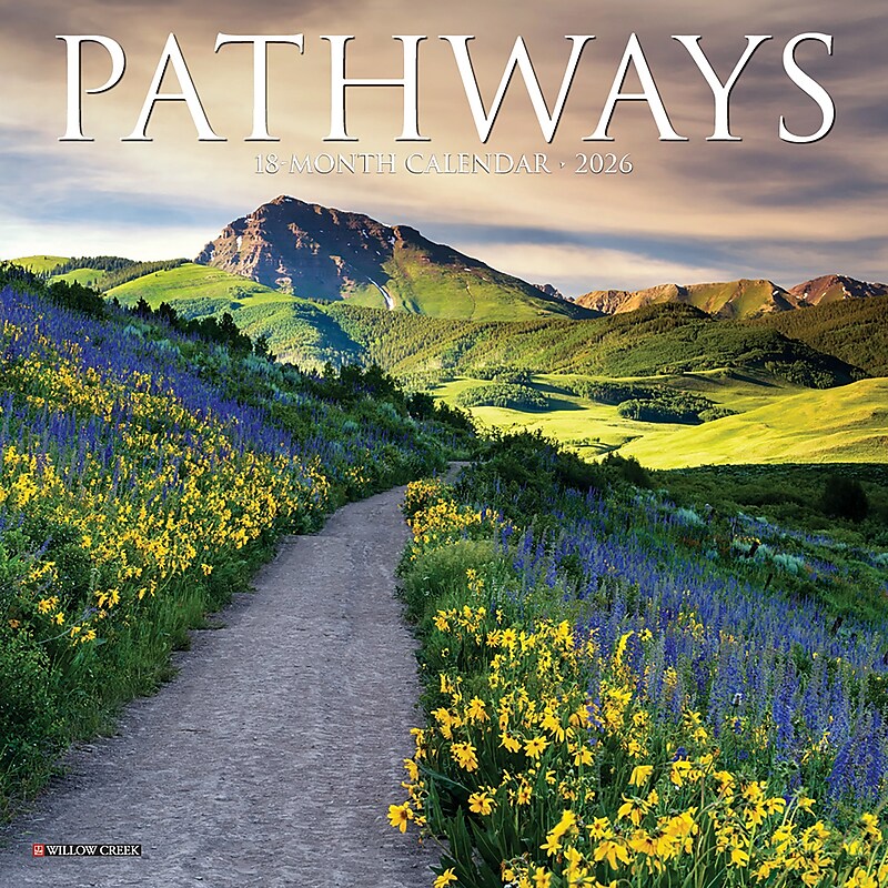 2026 Willow Creek Pathways 7" x 7" Monthly Wall Calendar (53690) image 1