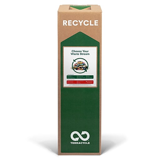 TerraCycle Cardboard Art Supplies Recycling Box, 21 Gallon, White