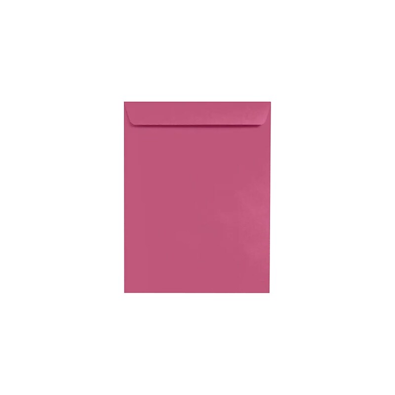 LUX 10" x 13" 80lbs. Open End Envelopes, Magenta Pink, 50/Pack (EX4897-10-50) image 1