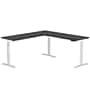 VersaDesk PowerLift 72"W Electric L-Shaped Adjustable Standing Desk, Black/White (PLLSD7272-WB-APP)~#|#~AA3B06B2-E243-4200-81502F2007E95BFE_sc7