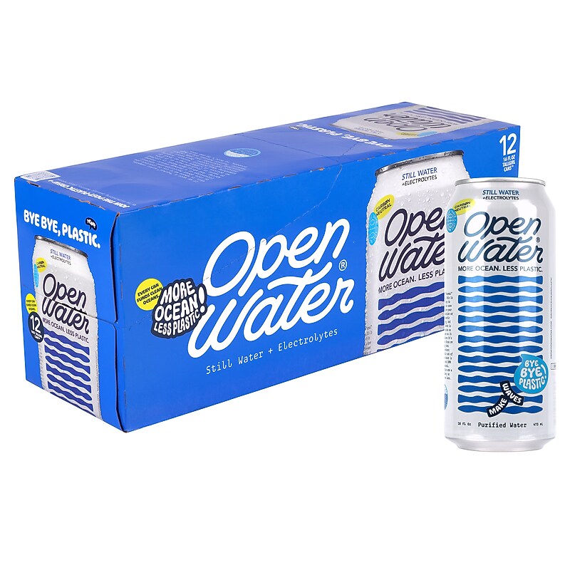 Open Water Tallgirl Canned Water, 16 oz., 12/Pack (220-02695) image 1