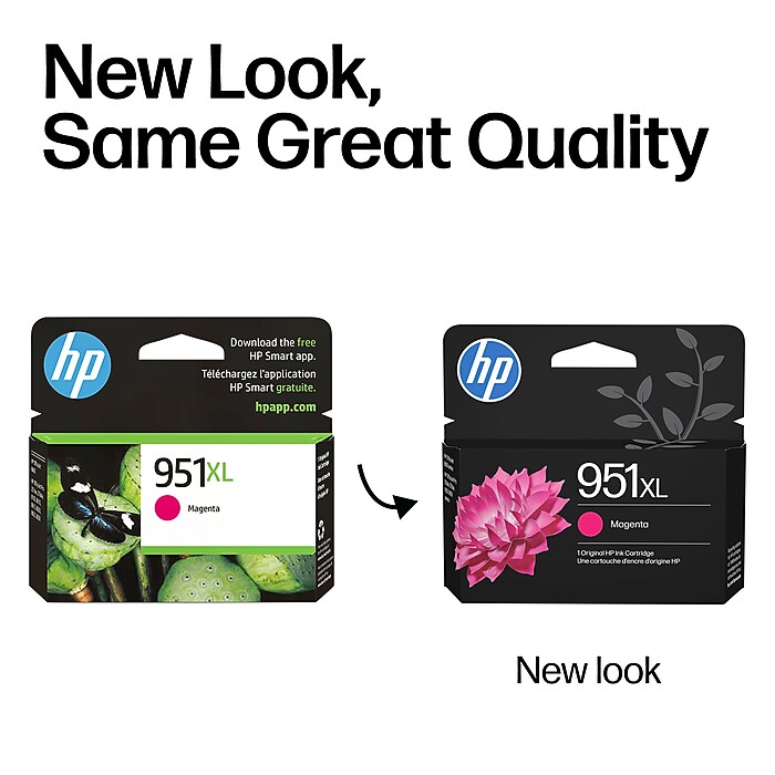 HP 951XL Magenta High Yield Ink Cartridge, Prints Up to 1,500