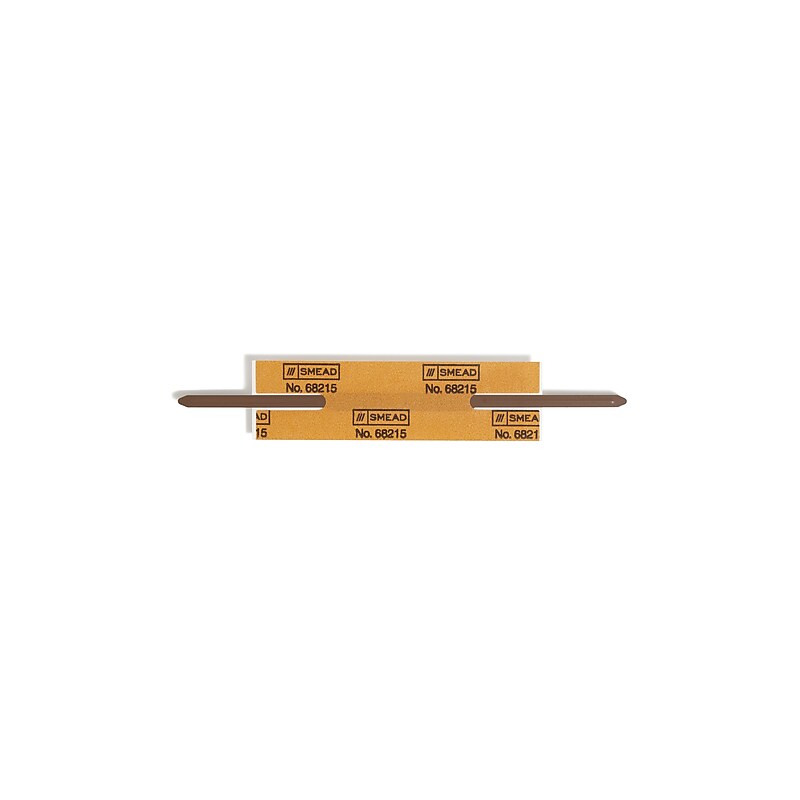 Smead Reinforced Folder Fasteners, Brown, 100/Box (68215) image 1