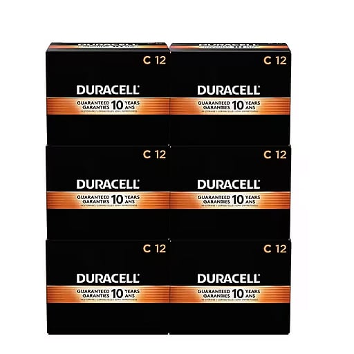 Duracell Coppertop C Alkaline Batteries, 72/Carton (MN1400) Staples