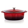 MegaChef Cast Iron 7 Qt. Dutch Oven, Red (937112870M)~#|#~AA4335E5-9EA9-41C1-A40A999234F9BEE2_sc7