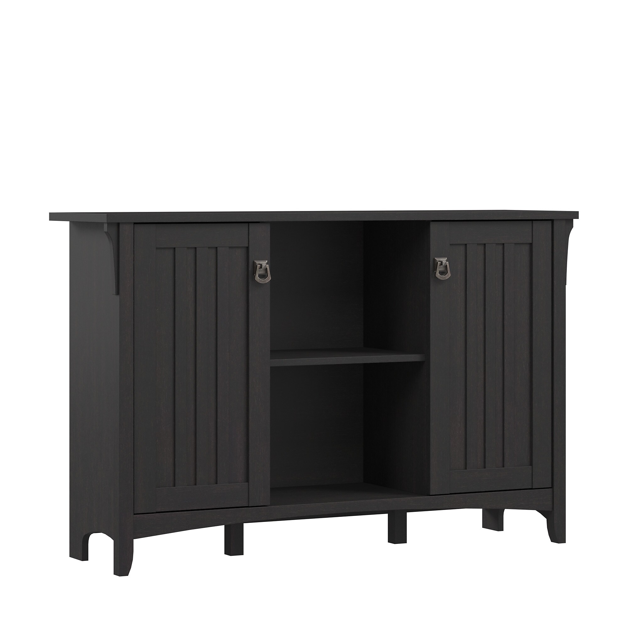 Bush Home Salinas Accent Storage Cabinet with Doors, Vintage Black (SAS147VB-03) Sansujyuku sansujyuku.com