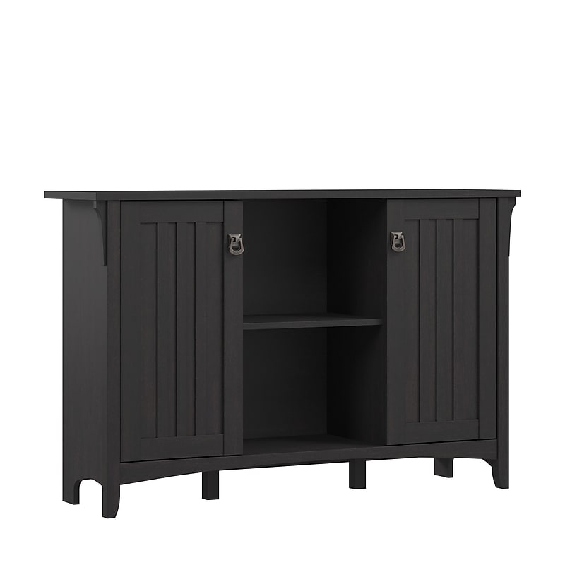 Bush Furniture Salinas Storage Cabinet with Doors, Vintage Black (SAS147VB-03) image 1