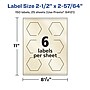 Avery Pearlized Ivory Decorative Edge Multipurpose Labels, 2-1/2" x 2-57/64", Ivory, 150/Pack (94121)~#|#~AA43CE3B-5AD2-494B-9E275E469B6E8822_sc7