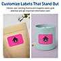 Avery Laser/Inkjet Rectangle Scalloped Multipurpose Labels, 2" x 3", Neon Magenta, 80/Pack (94267)~#|#~AA45852E-0B0D-4130-AEFE95D47FE1828E_sc7