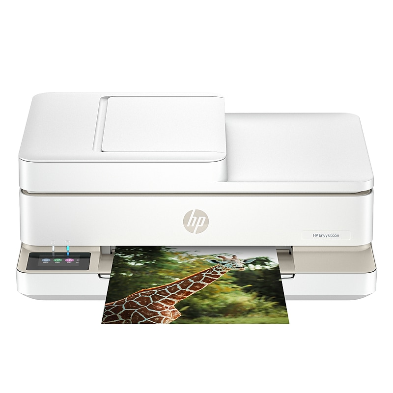 HP Envy 6555e Wireless Color All-In-One Inkjet Printer, Scan, Copy, Best for Home, 3 Months FREE Ink with HP+ (714N5A) image 1