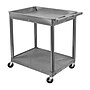 Luxor ENDURA XL 2-Shelf Utility Cart, Gray (TC12-G)~#|#~AA529FF7-56A6-4F32-AB5D5C4313D927ED_sc7