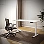 FlexiSpot ET2 55"W Electric Rectangular Adjustable Standing Desk, White ~#|#~AA52AEA4-574D-48EC-86DC85B7CDC8FC95_sc7