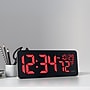 La Crosse Technology Red Digital LED Wall Clock with Indoor Temperature (513-1411R)~#|#~AA5617D3-571A-4B06-A6C2643E0F8AD57D_sc7