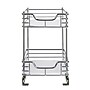 Household Essentials Glidez Metal Organizers, Chrome (62727-1)~#|#~AA568094-C9C5-4CB4-A1A95864F6AF62EA_sc7