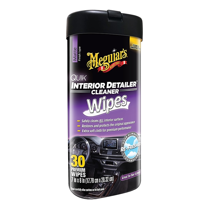 Meguiar's Quik Interior Detailer Wipes (G13600) image 1