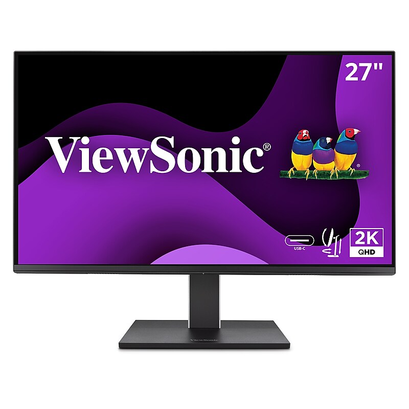 ViewSonic Ergonomic 27" 100Hz LCD Monitor, Black (VG2752-2K) image 1