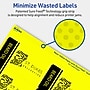 Avery Rectangle Multipurpose Labels, 2" x 3.75", Neon Yellow, 80/Pack (94240)~#|#~AA65C308-4FA7-484F-A58E51F8704F6CB1_sc7