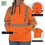 Ergodyne GloWear 8304W High Visibility Women’s Hooded Sweatshirt, ANSI Class R3, Orange, Large (23124)~#|#~AA6FA562-C0F8-4D3C-A1558E55C09422EC_sc7