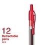 Staples ProGel™ Retractable Gel Pen, Fine Point, 0.7mm, Red Ink, Dozen (ST62585)~#|#~AA74A394-CF00-4C0C-AAF0C4E7EBA68D57_sc7