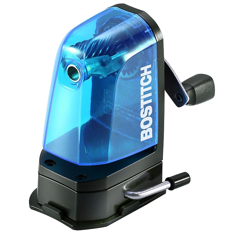 Bostitch Office Manual Pencil Sharpener, Blue (MPS2-BLUE) image 1