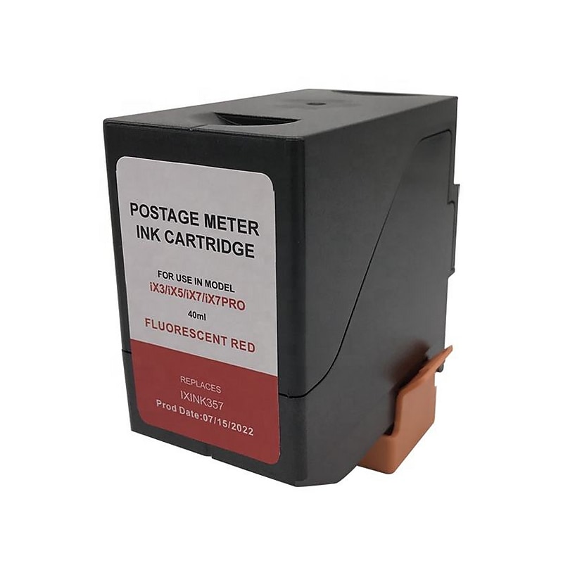 Quadient Neopost iXINK357 Red Ink Cartridge (A0106980) image 1