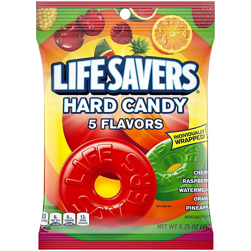 LifeSavers 5 Flavors Hard Candy, 6.25 oz. (NFG885011) image 1
