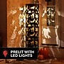 Haunted Hill Farm 2.7-Ft. Decorative Metal Pillar Lantern with Cat & Ghost Cutouts, Battery Operated, Black (HHMT036PILLAR-BLK)~#|#~AA7DF929-B424-4986-9F11EC0FC77EAC4C_sc7