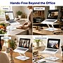 Uncaged Ergonomics Adjustable Swivel Laptop Stand for Desk, Steel, 360° Rotation, Up to 16", White~#|#~AA81A5A2-D4DE-45EC-BC25A83EC11FA00A_sc7