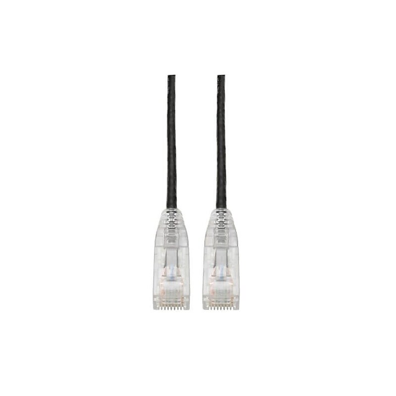 Tripp Lite 0.5' CAT-6 Ethernet Cable, 28 AWG, Black (N201-S6N-BK) image 1