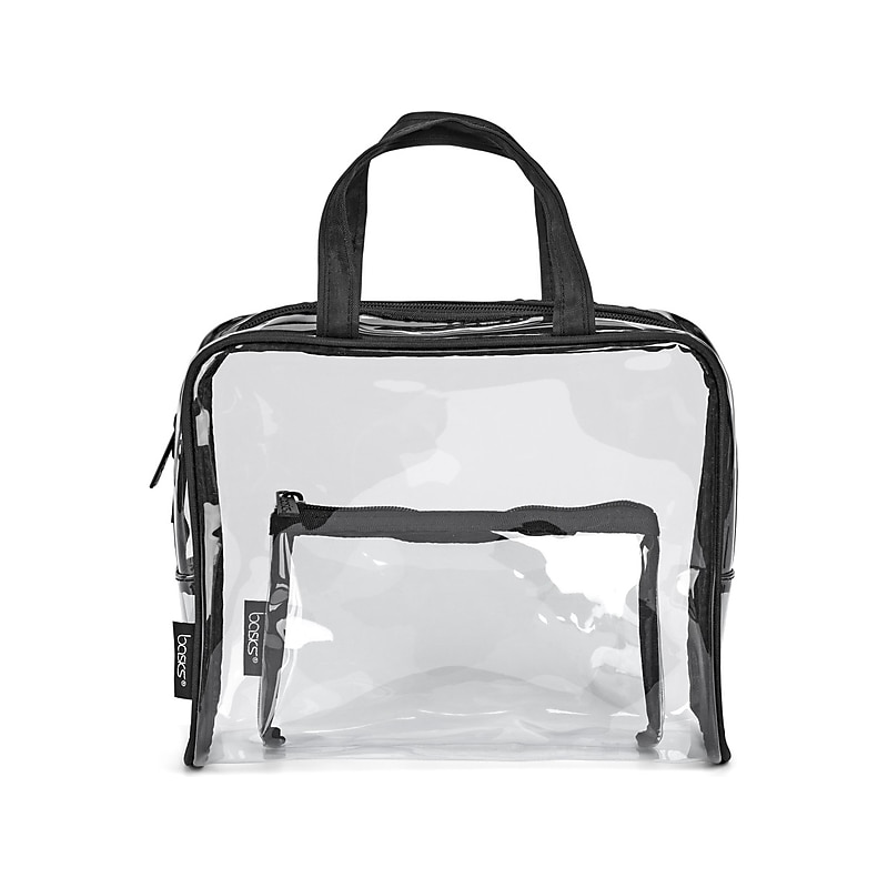 Basics PVC Travel Wallet, Clear/Black (A005090FM) image 1