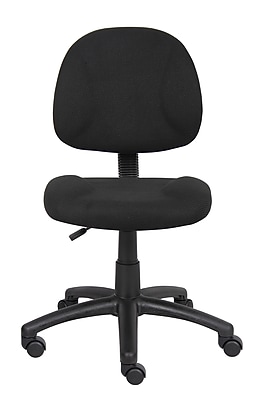 Boss Armless Ergonomic Fabric Swivel Task Chair - Thumbnail 4