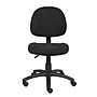 Boss Armless Ergonomic Fabric Swivel Task Chair, Black (B315-BK)~#|#~AA869CAB-8D9D-4641-90DB77B12C8792DE_sc7