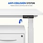 FlexiSpot E7COMMERCIAL 60''W Electric Adjustable Particle Board Standing Desk, White (E7WCOM6030-W)~#|#~AA891CED-47E8-4C88-A2A06338C5F96360_sc7