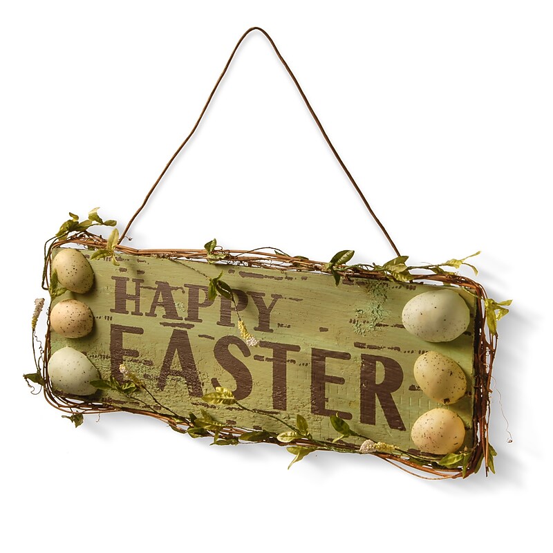 National Tree Company 21" Happy Easter Sign (RAE-HAPPY) image 1