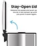 iTouchless SoftStep Stainless Steel Slim Step Trash Can with AbsorbX Odor Control System, Silver, 3 Gal. (PS03RSS)~#|#~AA8ACEDC-15ED-4049-8388902C44F23A3B_sc7