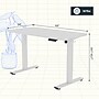 FlexiSpot E2 48''W Electric Adjustable Standing Desk, White (E2W4824W)~#|#~AA90CA2F-9BCC-4F21-BE20EEA8BBC88455_sc7