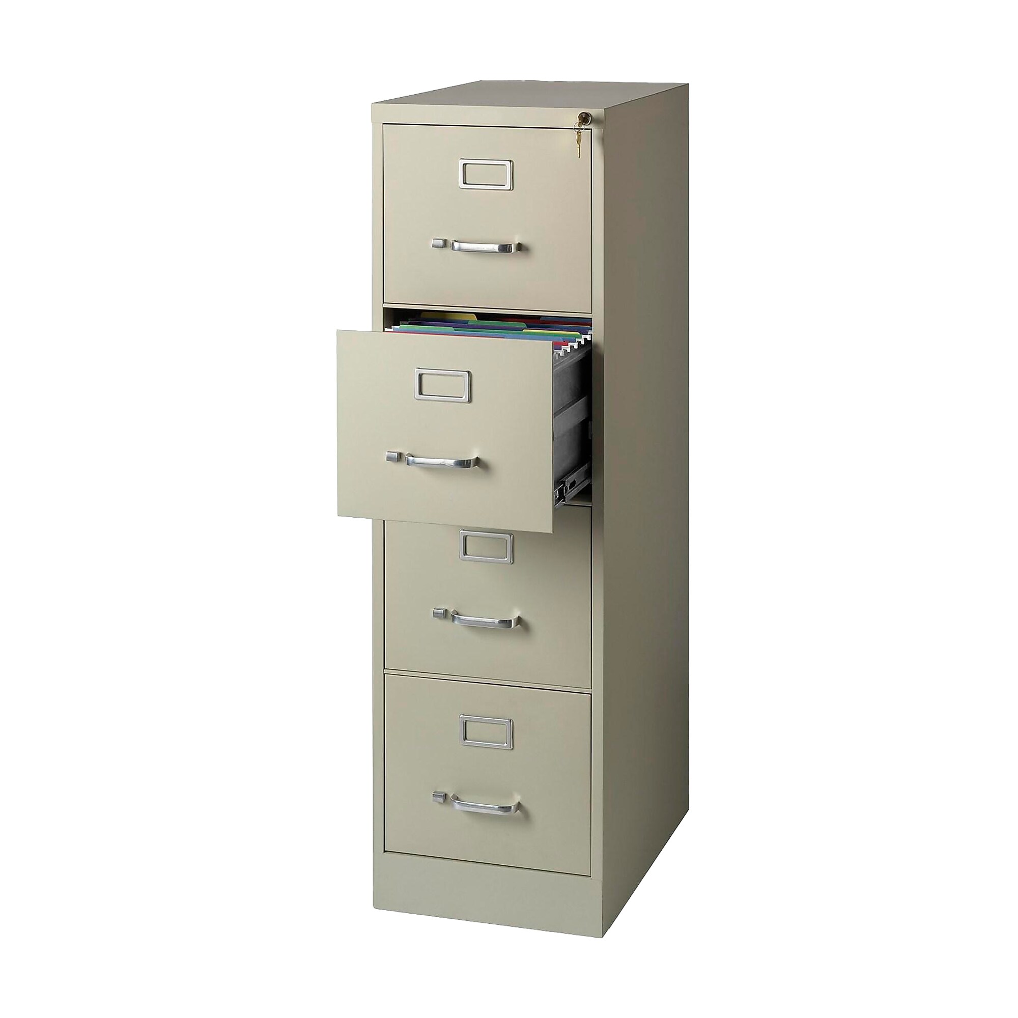 Staples Heavy Duty 4 Drawer Vertical File Cabinet, Letter Size, 51.97″H x 15″W x 22″D, Putty (22336D) Sansujyuku sansujyuku.com
